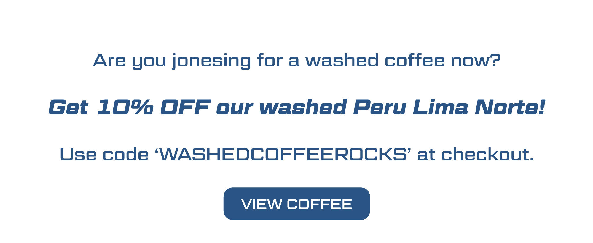 washed coffee discount from airship