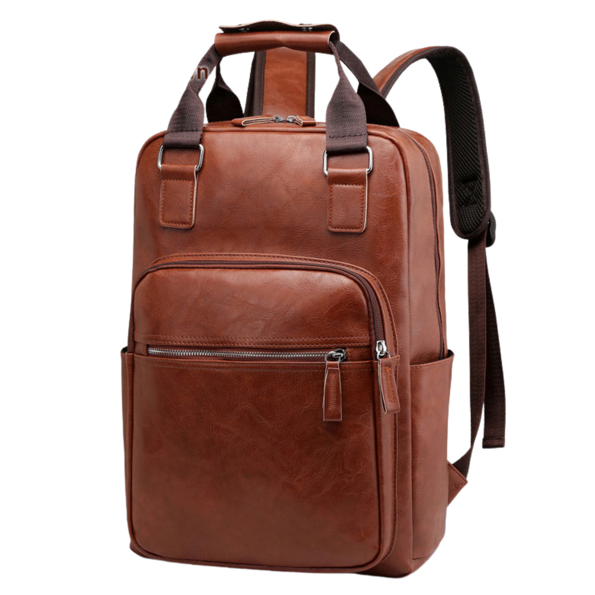 MOCHILA MASCULINA NOTEBOOK 16 COURO - LIAO HUNG