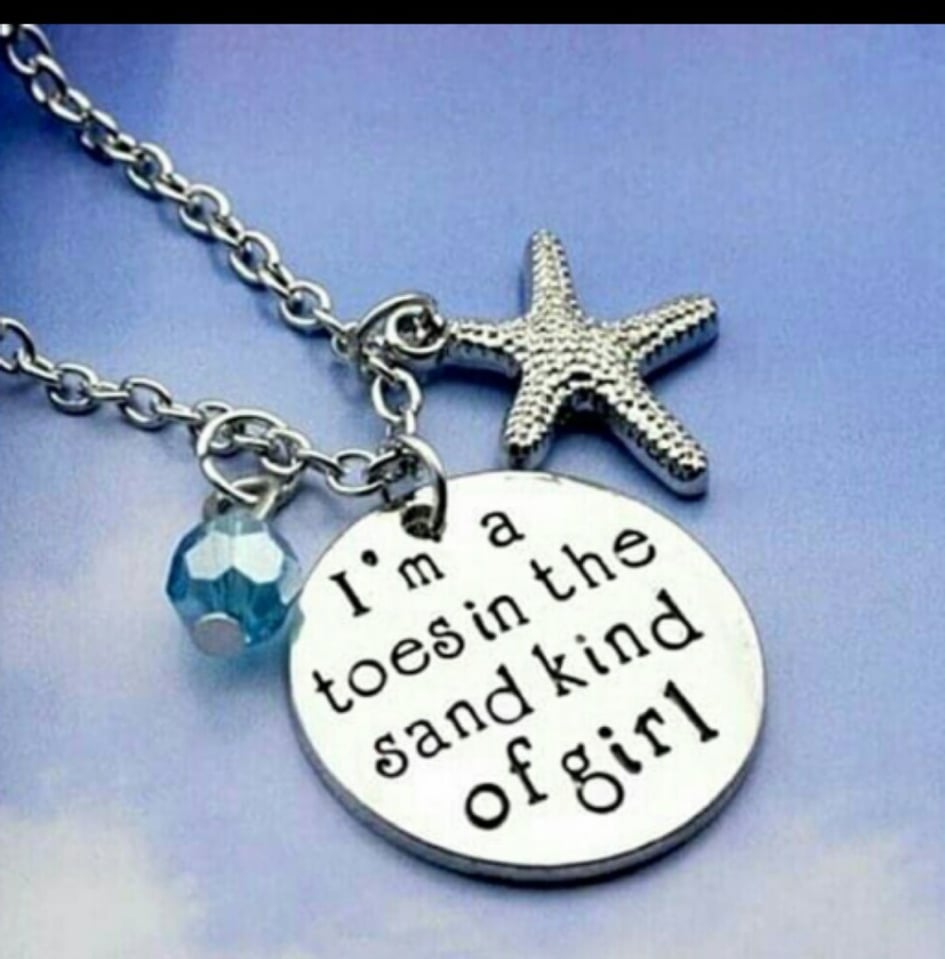 Starfish Beach Charm Necklace