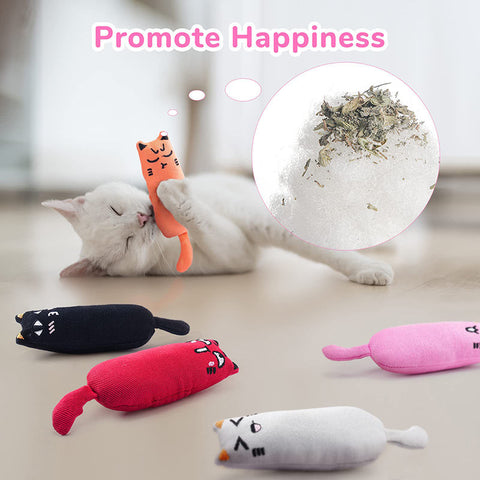 Aiitle Funny Cartoon Cat Chew Toys