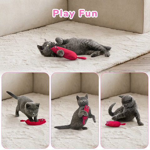 Aiitle Funny Cartoon Cat Chew Toys