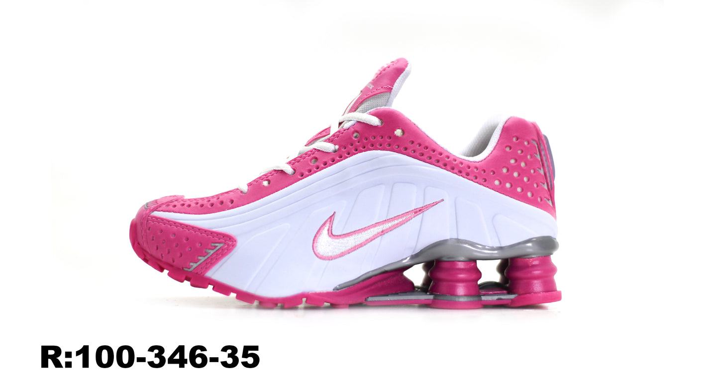 nike shox r4 feminino branco