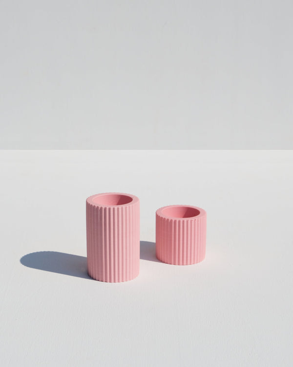 Ribbed Candle Holders - Confetti