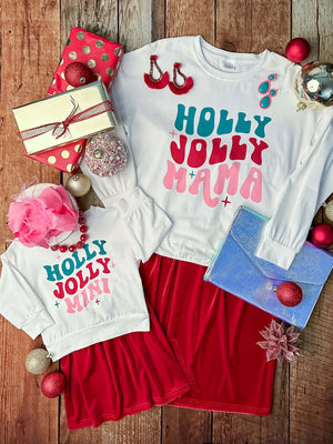 Holly Jolly Mama Skirt Set - Bows & Blossoms Boutique