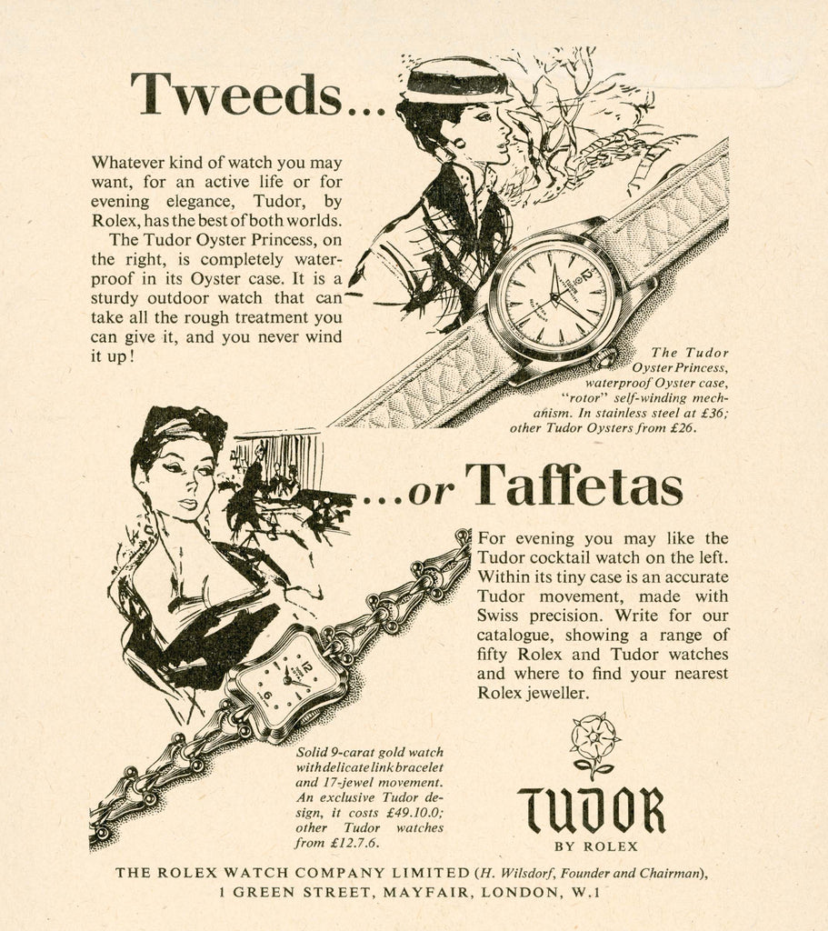 Tudor: Posters for women from the dress watch era (1920s-1930s)