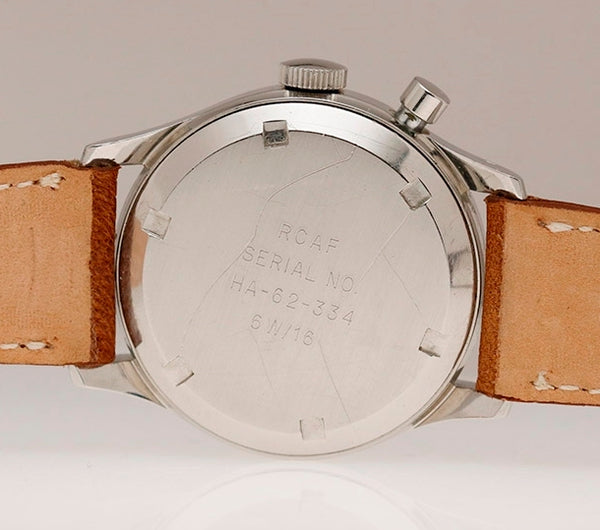 Royal Canadian Air Force Omega chronograph case back