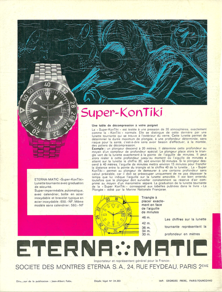 エテルナ 1960年代初期のスーパーコンチキの広告