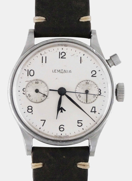 British Army Lemania Submarine Crew Chronograph Wristwatch