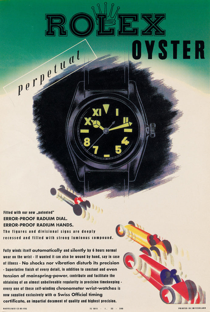 Rolex Oyster Perpetual poster advertisement