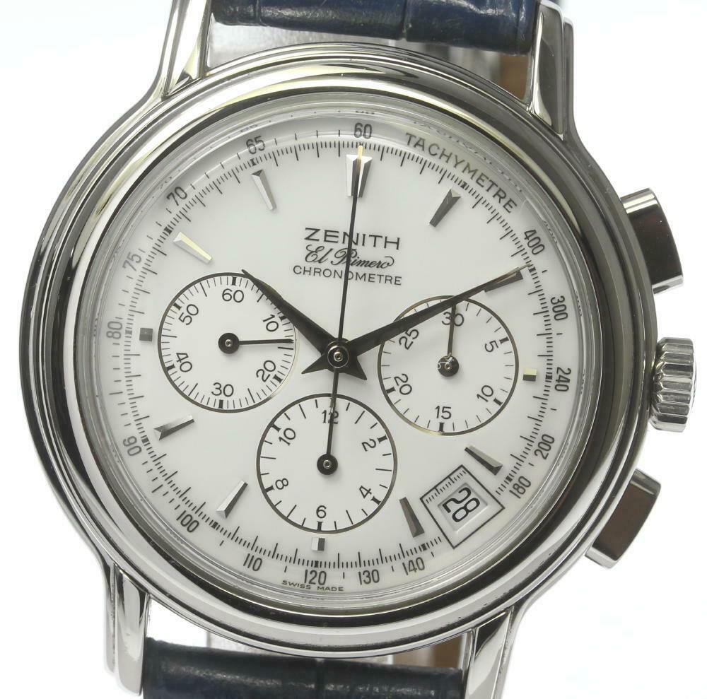 ゼニス社のクロノグラフ腕時計　エルプリメロのスタンダードモデル