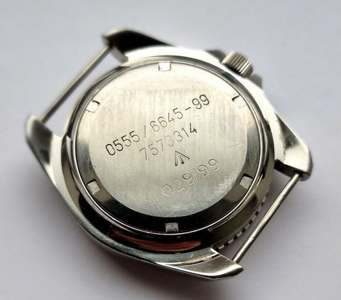 CWC British Military Diver's Watch 0555 Case Back