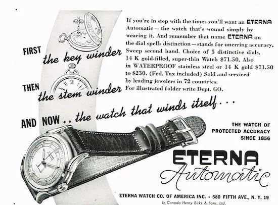 エテルナ　自動巻腕時計のポスター