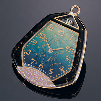 Modern Art Deco Pocket Watch