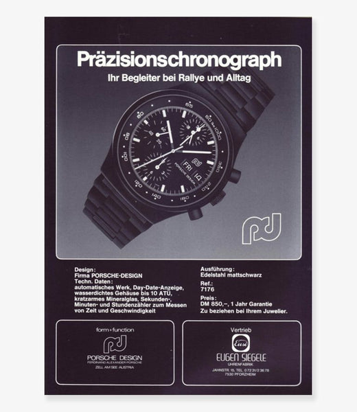 Porsche Design "Chronograph 1 by Orfina" poster