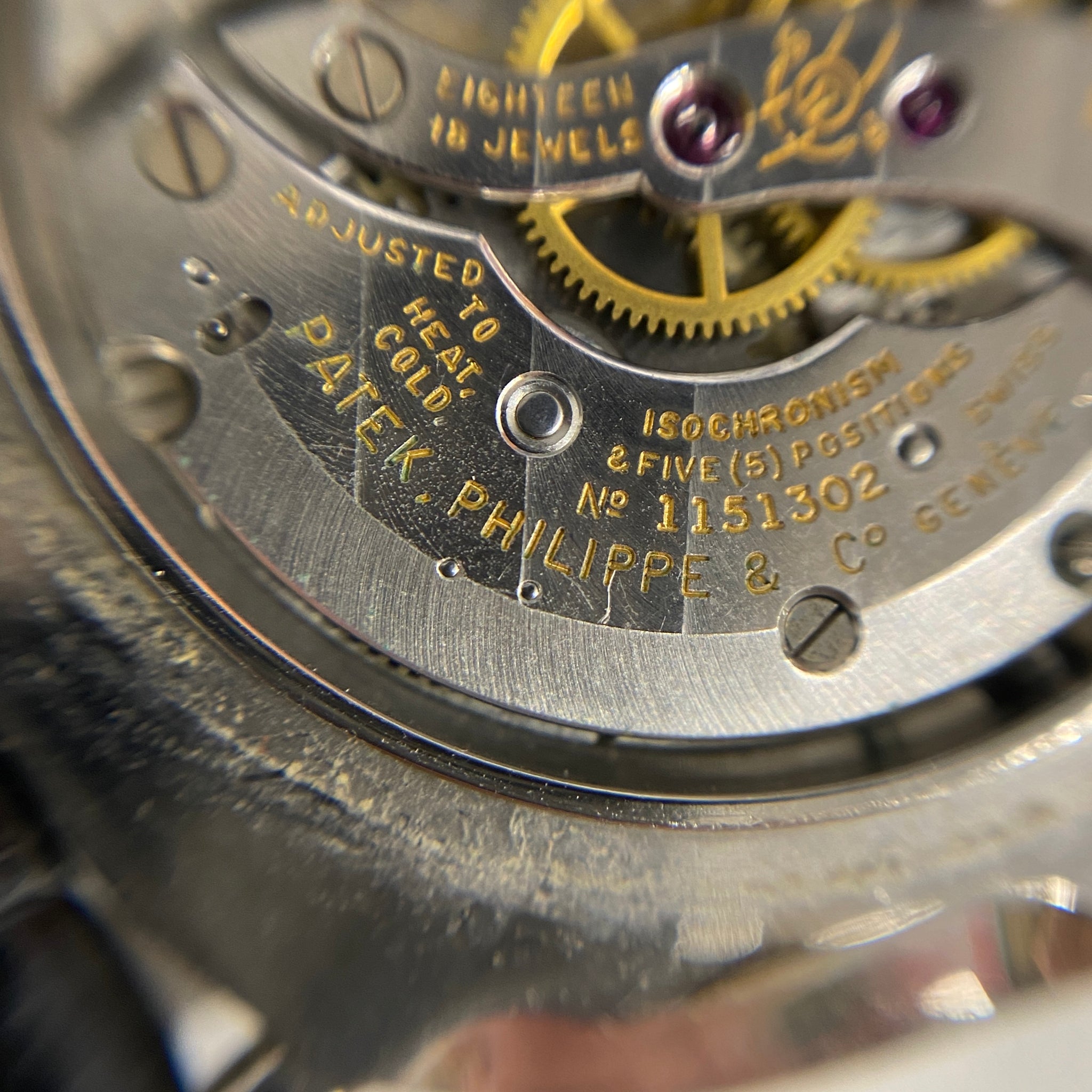 Patek Philippe Ref. 3544 movement engraving