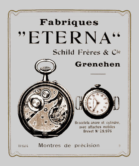 エテルナ　軍用時計製造メーカーとしてのポスター