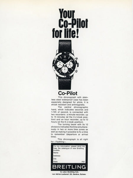 1964: Redesigned Co-Pilot (Panda Dial)