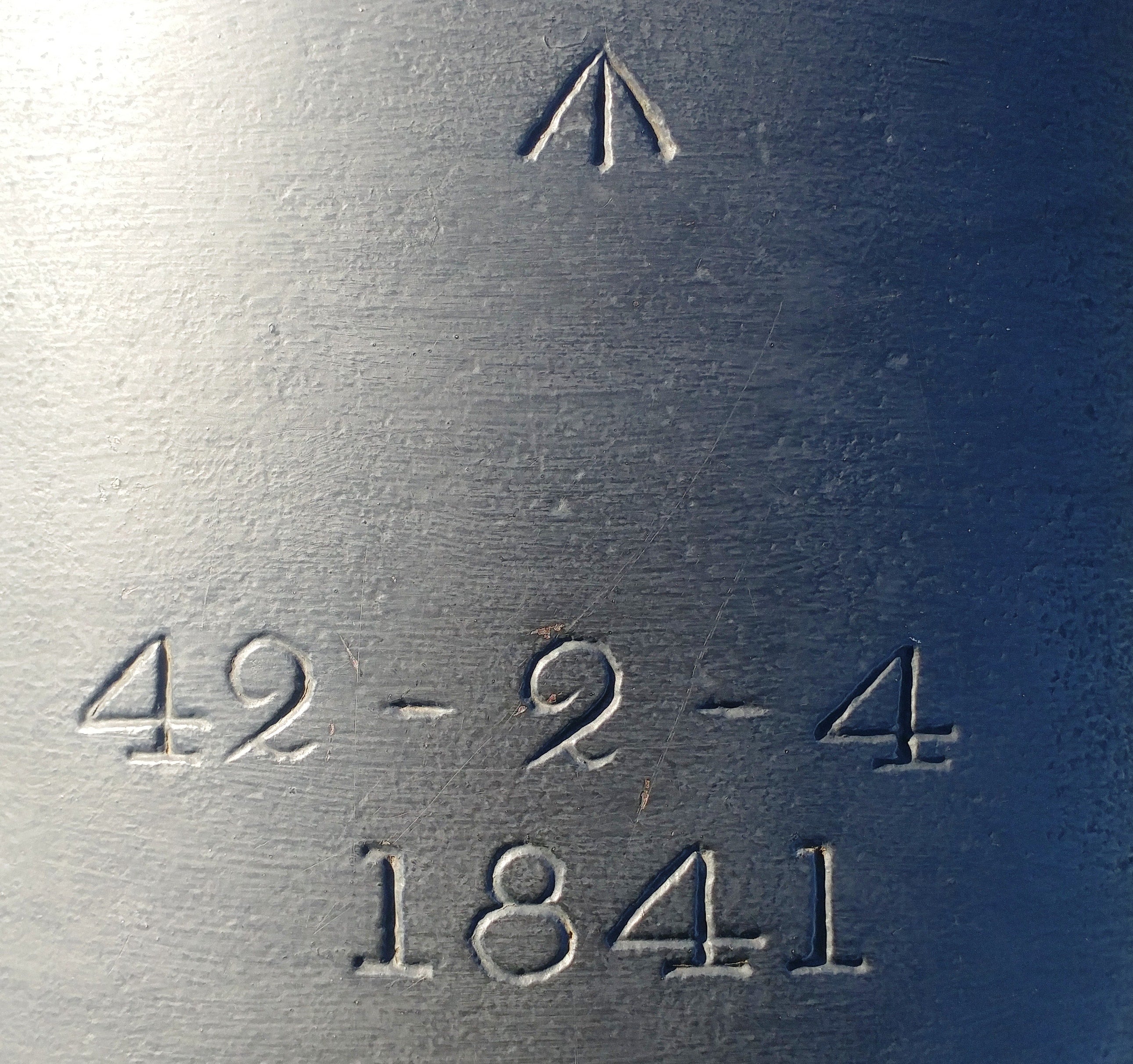 Broad Arrow mark (mark with a number underneath)