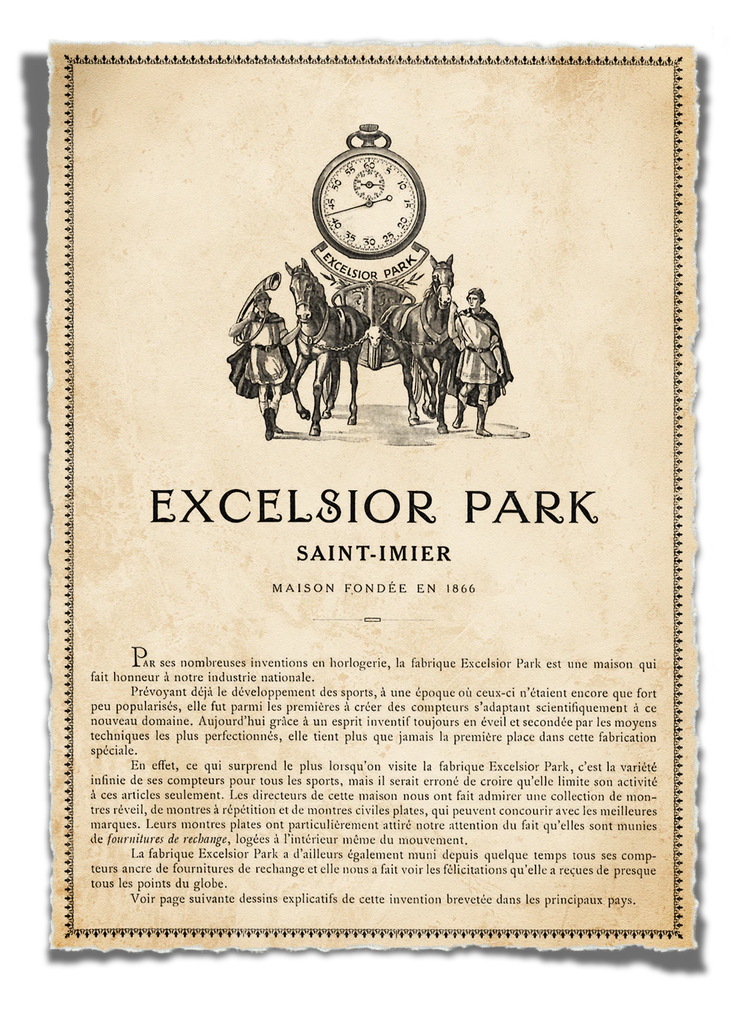 Excelsior Park History Saint-Imier