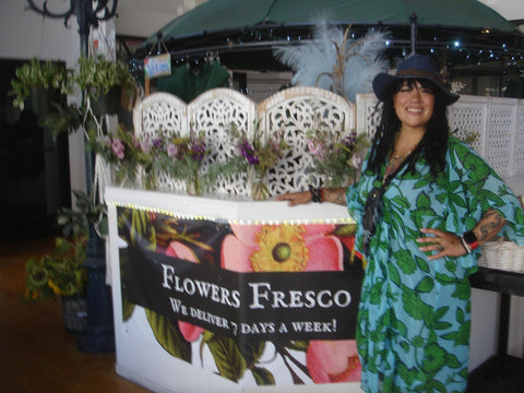 Flowers Fresco popped up in the Old Emporium in Crockett CA for the first 2nd Sundays on 2nd Ave event
