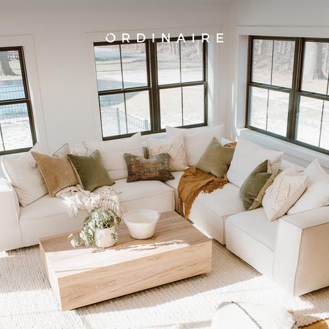Sofa modular giúp tiết kiệm diện tích trong phòng khách