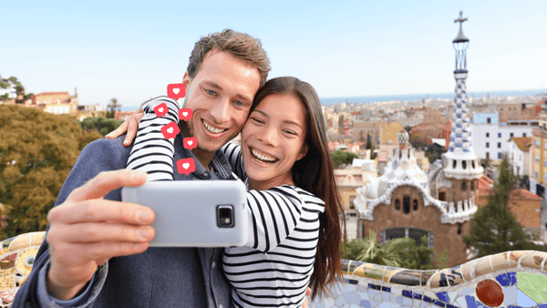 Selfie Pareja Feliz