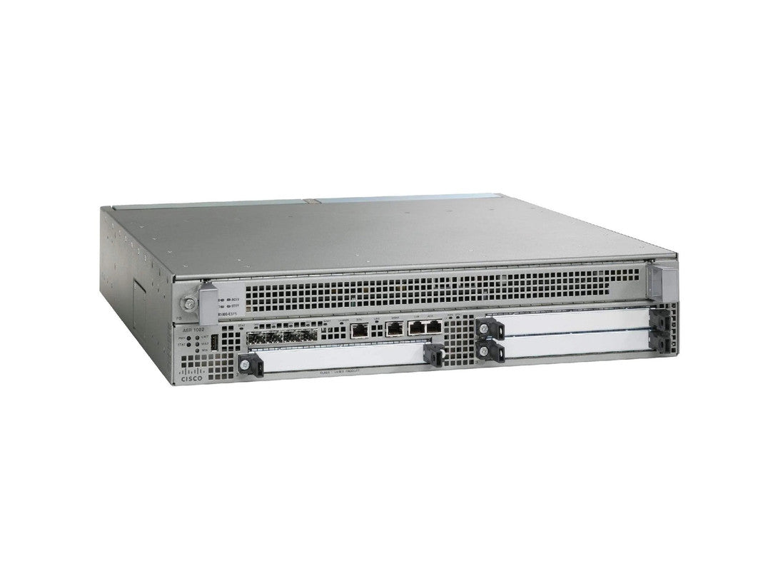 Cisco ASR1002 Aggregation Services Router – 2x Built-in SPA Slots, Enterprise Edge Routing 1 Year Warranty
