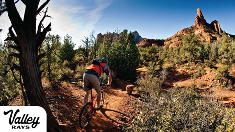 mountain biking outdoors in the desert