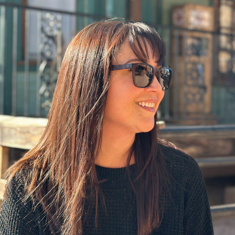 women wearing premium sunglasses with high clarity lenses and environmentally friendly frames