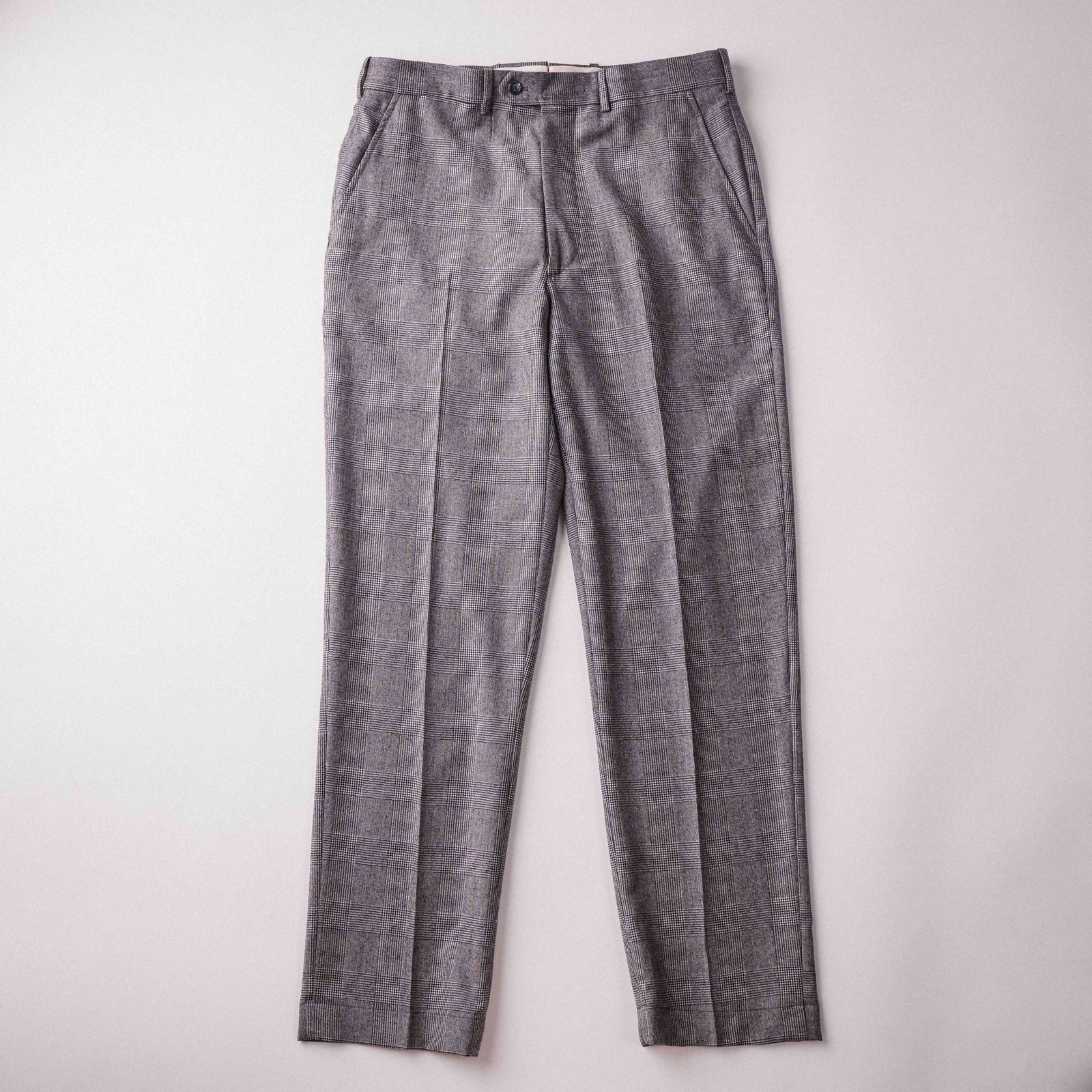 Grey Wool Flannel Trouser - NewEnglandShirtCo