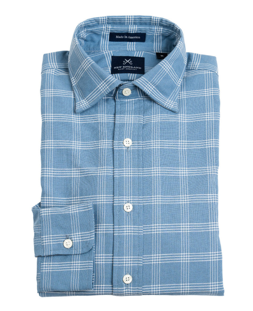 Weston Spread Collar Oxford Sport Shirt - NewEnglandShirtCo