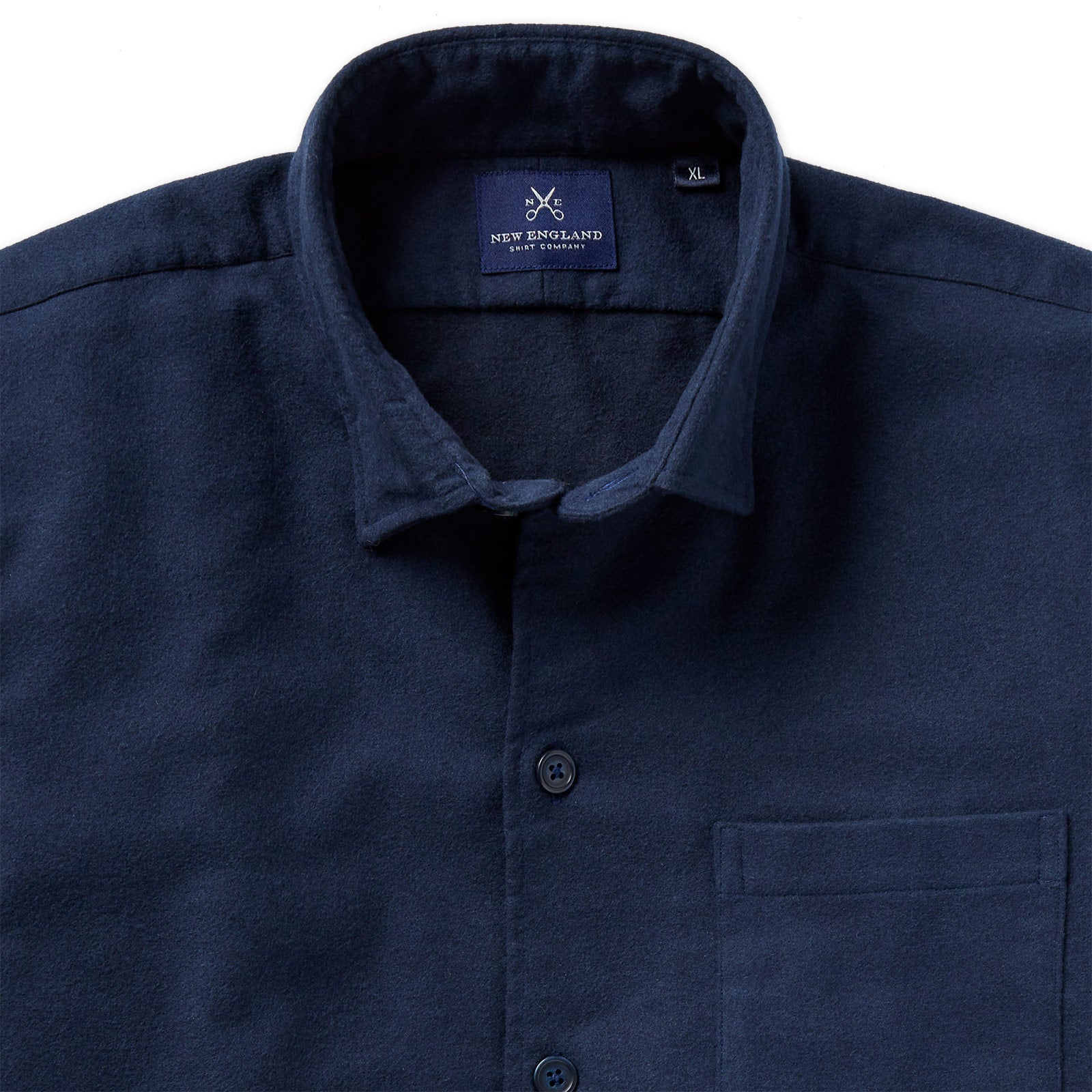 Sueded Moleskin Navy Wye Shirt Jacket - NewEnglandShirtCo