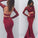 Trumpet/Mermaid Bateau Spandex Long Sleeves Floor-Length Dresses DDP0002027