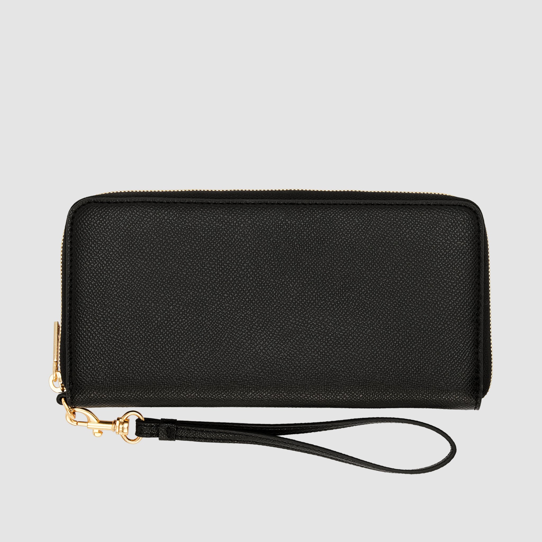 Essential Continental Wallet Recycled Saffiano Black – The Daily Edited