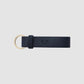 Ink Navy Saffiano Leather Key Chain With Gold Hardware_2
