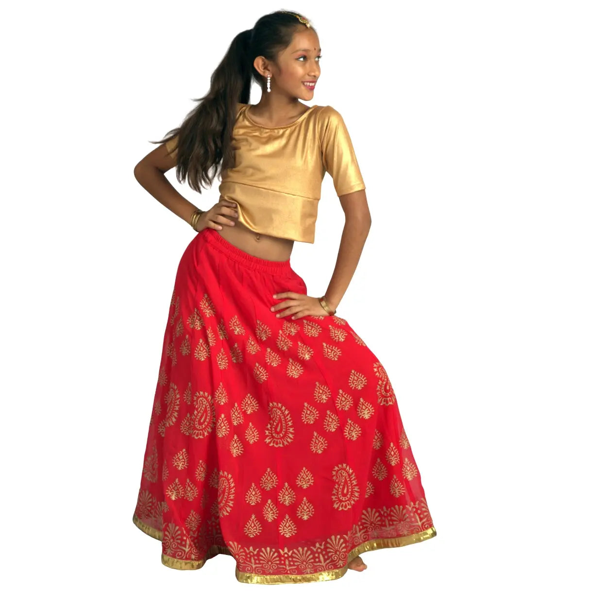 Skirt with Golden top