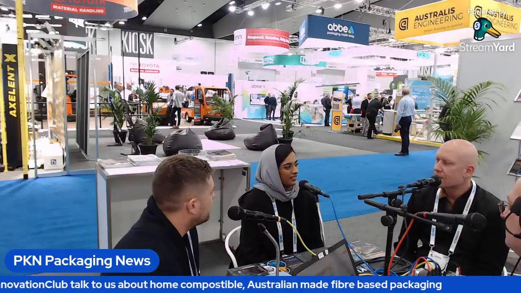 AUSPACK FILES: Dean, Fathima & Jackson from InnovationClub on compostible fibre-based packaging