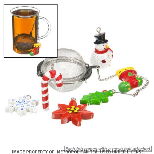 Christmas Mesh Tea Balls : Six Designs