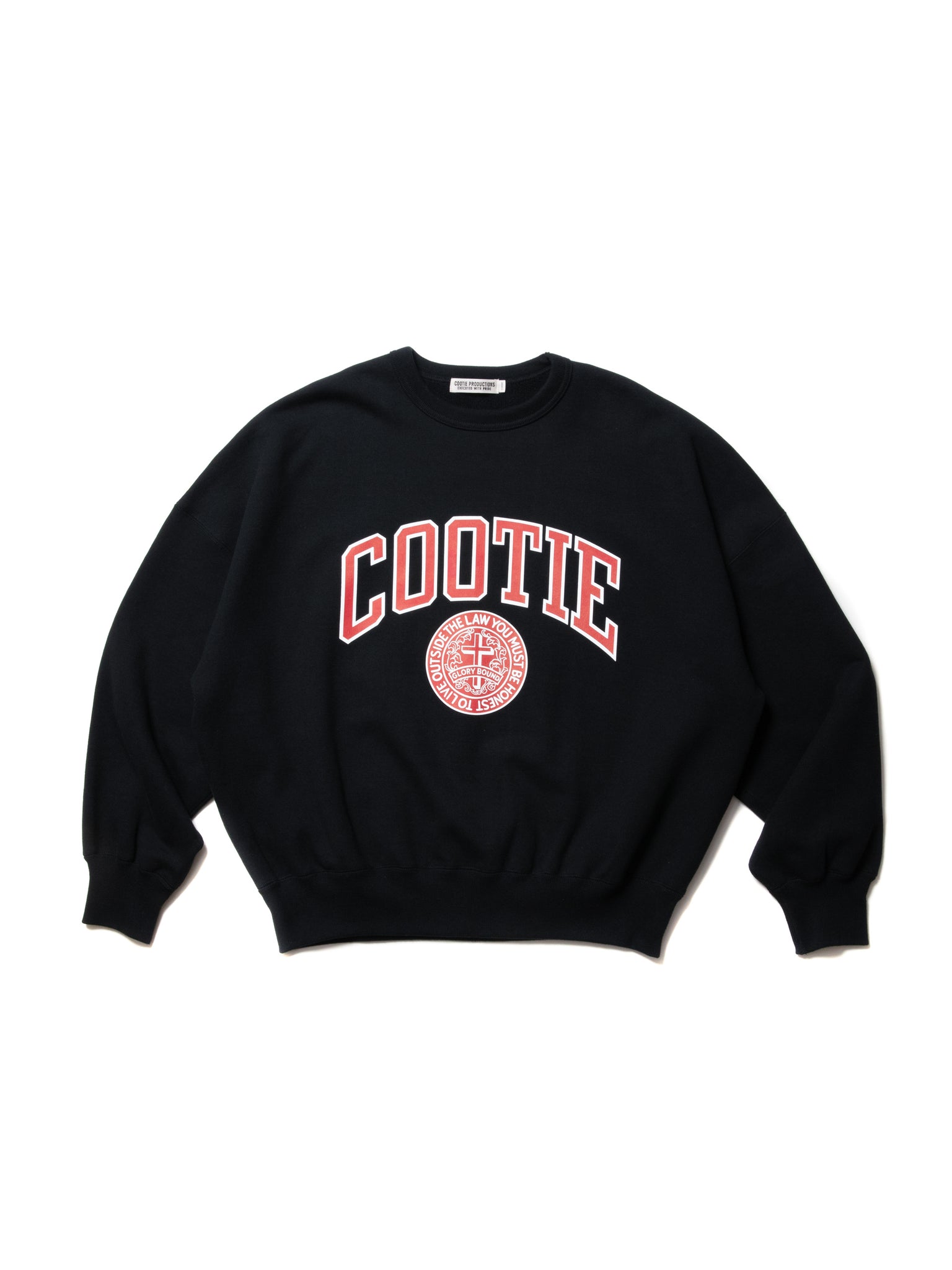 COOTIE /Heavy Oz Sweat Crew Black XL kj-