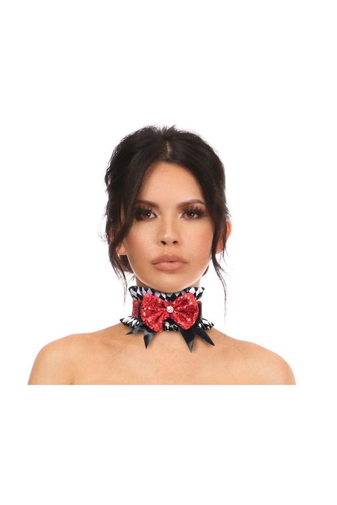 Kitten Collection Diamond Print Choker