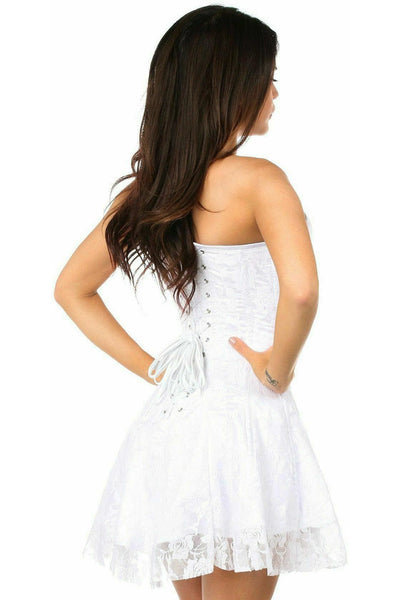 Daisy Corsets Lavish White Lace Corset Dress 