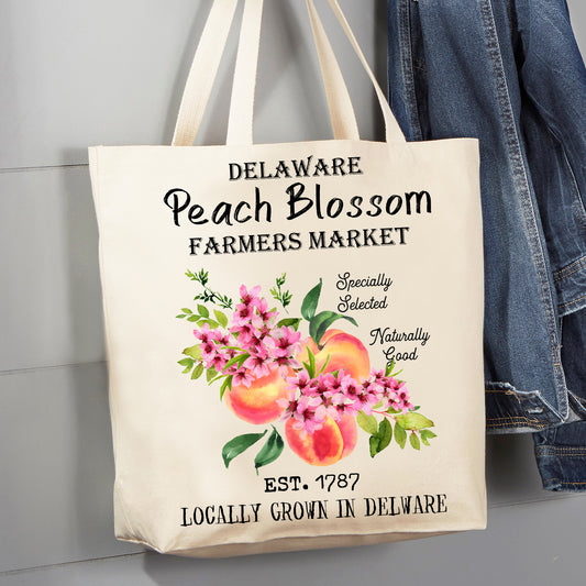 Linen Tote Bag Blossom