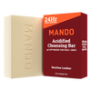 Mando Acidified Cleansing Bar in Bourbon Leather scent
