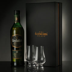 Glenfiddich Scotch Whisky with Glencairn Whisky Glass