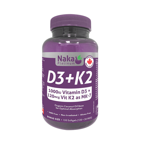 
      Naka D3+K2 for immunity (150 count)
		
    