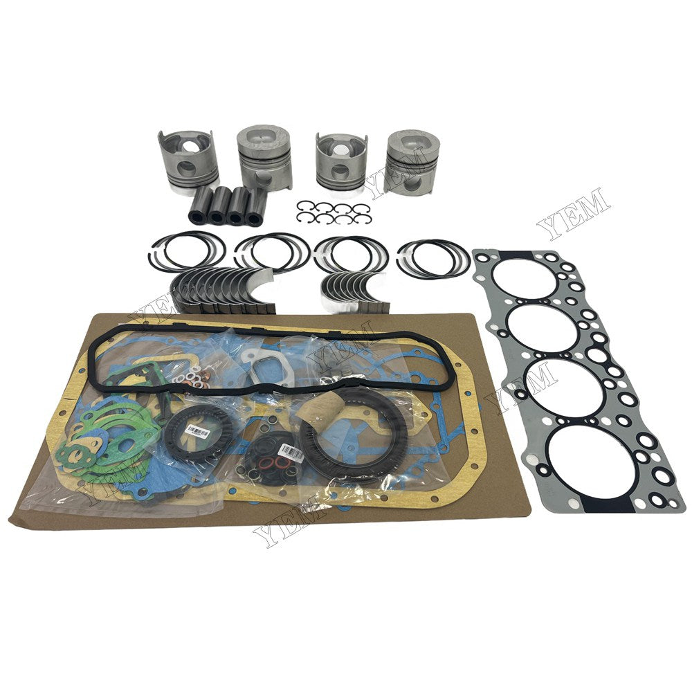 4BD1 Piston and piston ring set Gasket kit main and connecting rod bearings For Isuzu