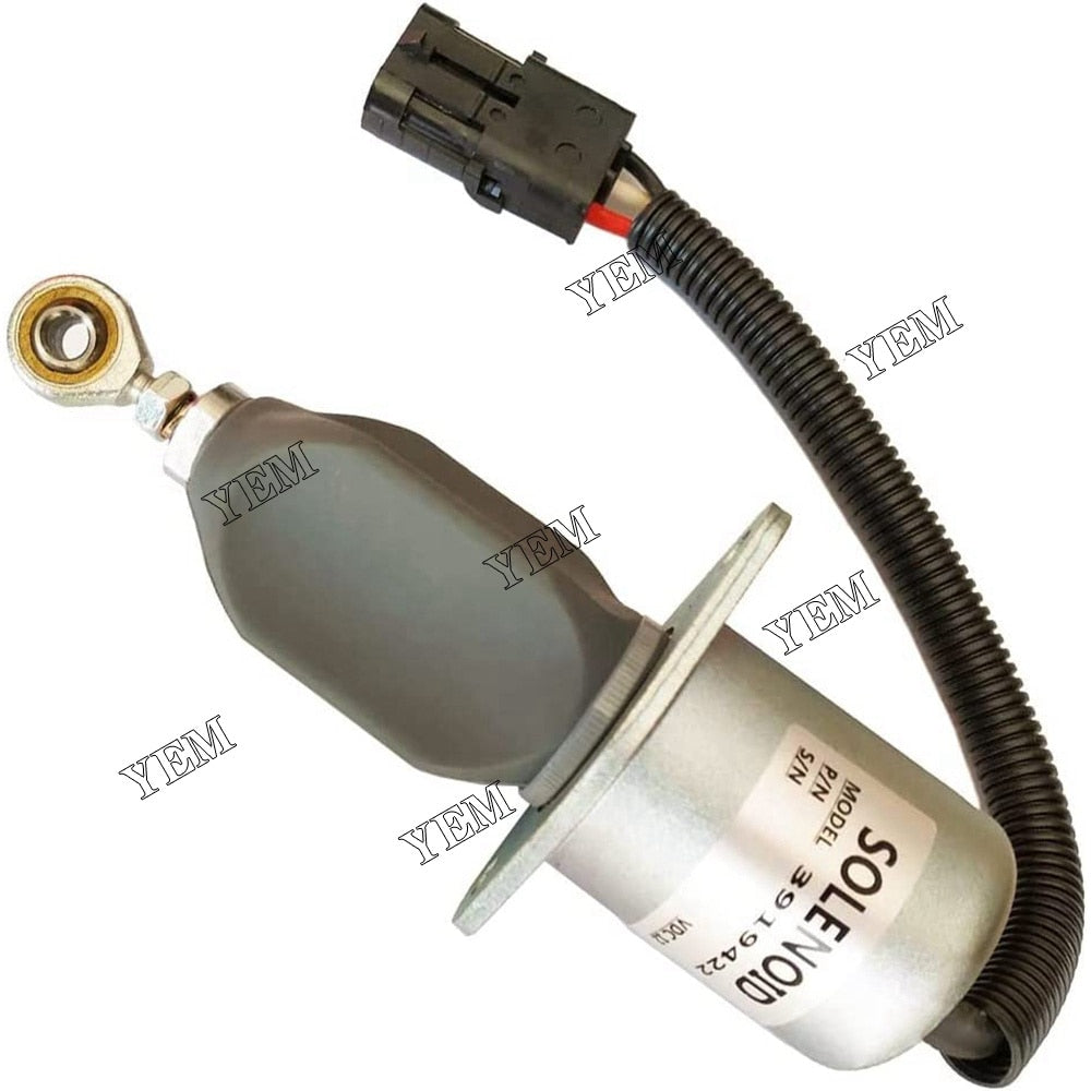 YEM Engine Parts 3919422 Fuel Shut Off Solenoid SA-4026-12 For 5.9L 8.3L CUMMINS 1752ES RQV-K