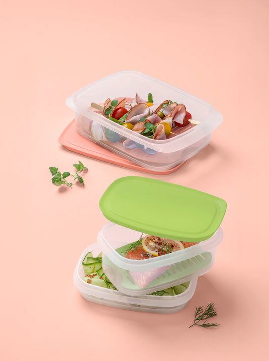 Conseiller chez Tupperware - Assiette compartimentée CrystalWave en promo  jusqu'au dimanche 25 avril au prix de 16,90€ au lieu de 24,90€ La  Collection idéale pour conserver vos aliments au réfrigérateur et les