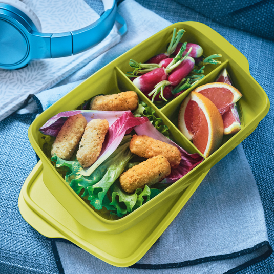 COOK CONCEPT Take Away - KA1444 - Boite Repas Tupperware Lunch Box  Compartiment Plastique Portable Couvert Coloree Lave Vaisselle - Coloris  Aléatoire ! : : Cuisine et Maison