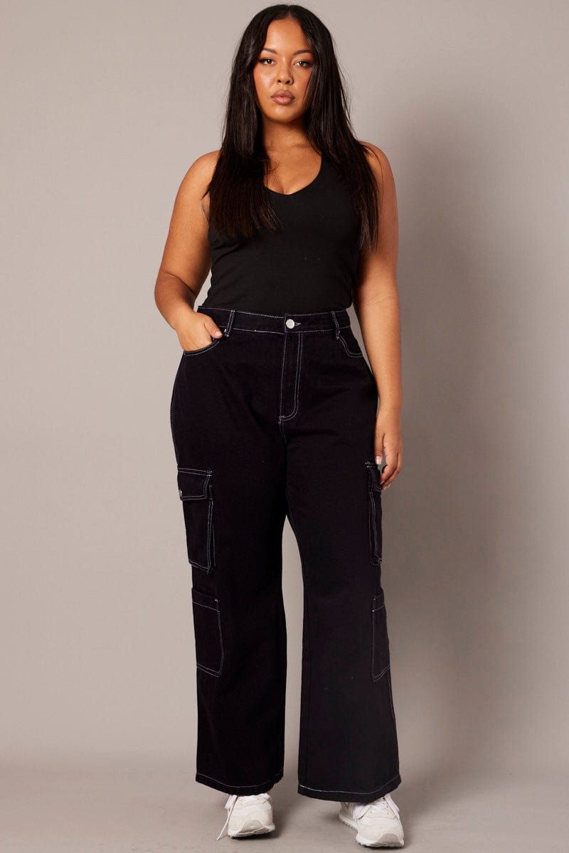 Buy Most Wanted Mid Rise Ankle Straight Leg Jeans Plus Size for USD 78.00